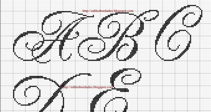 Вышивка инициалов