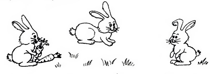 Рисование травка для зайчат