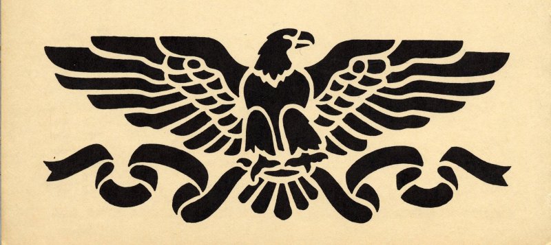 Трафарет орла для вырезания