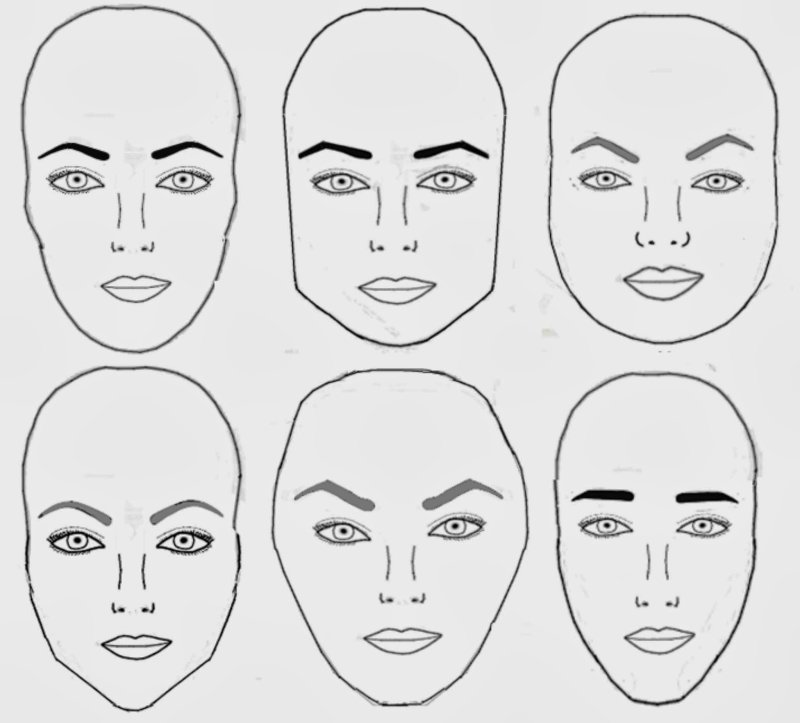 Типы лица по форме для рисования