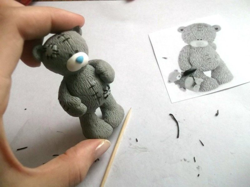 Мишка Тедди лепка