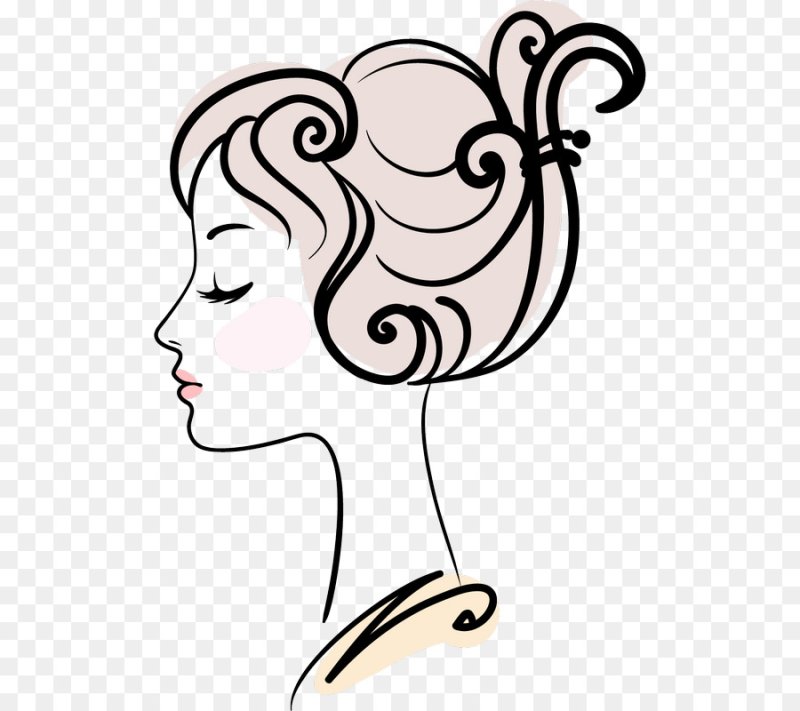 Силуэт женского лица