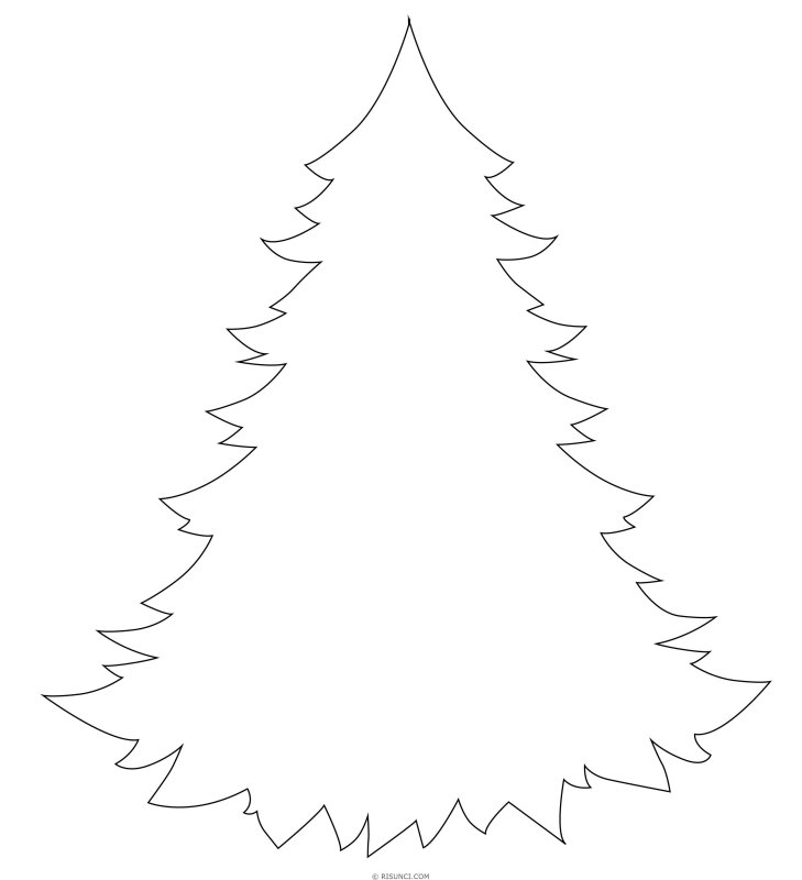 Елочка раскраска