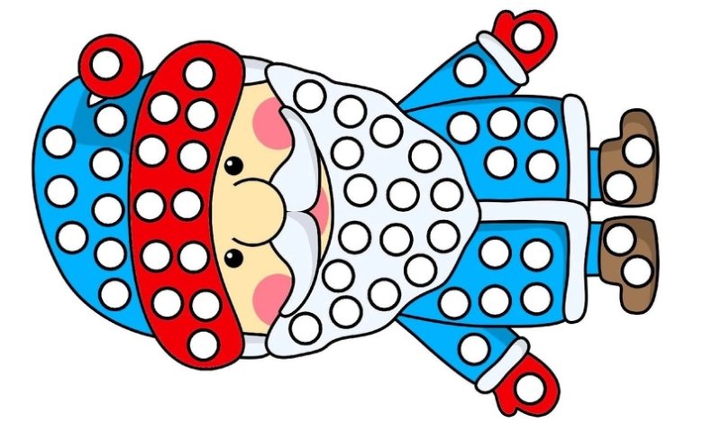 Пластилиновые заплатки новогодние