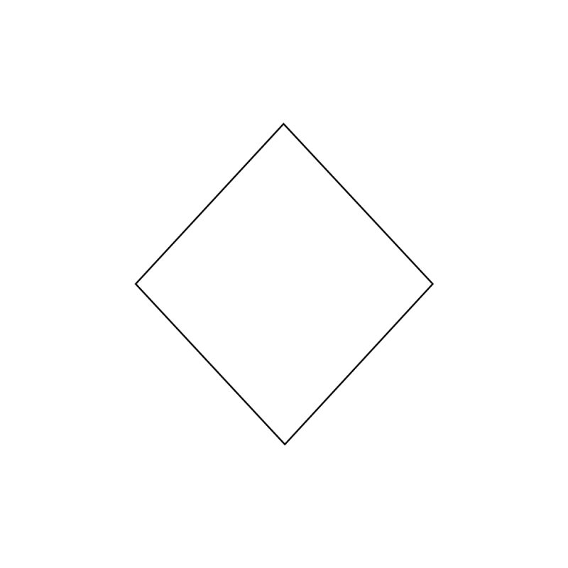 Трафарет ромбы