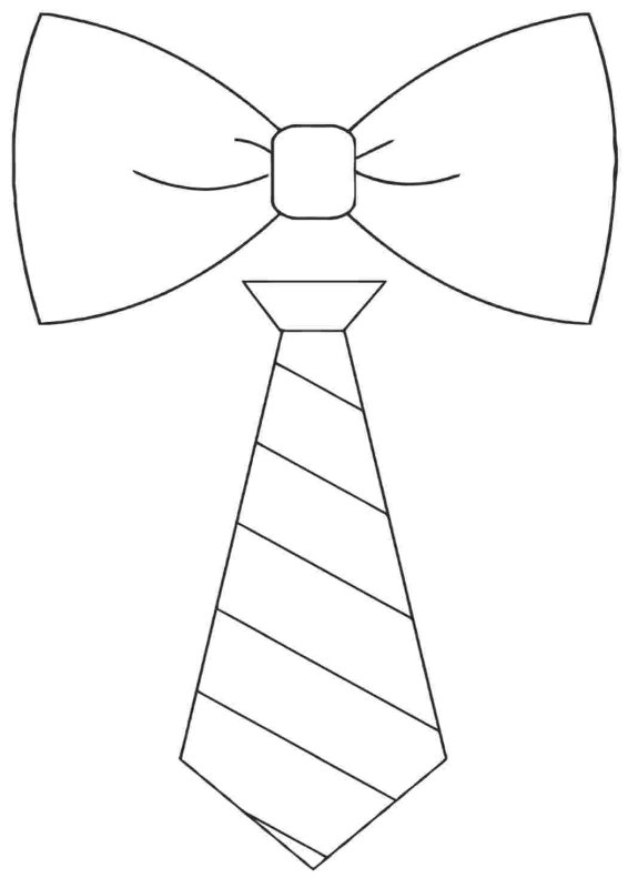 Галстук для вырезания