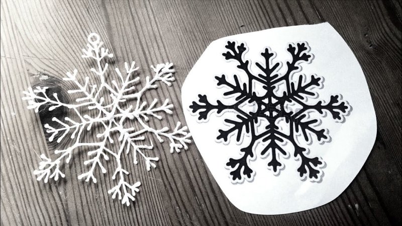 Снежинка 3д ручкой