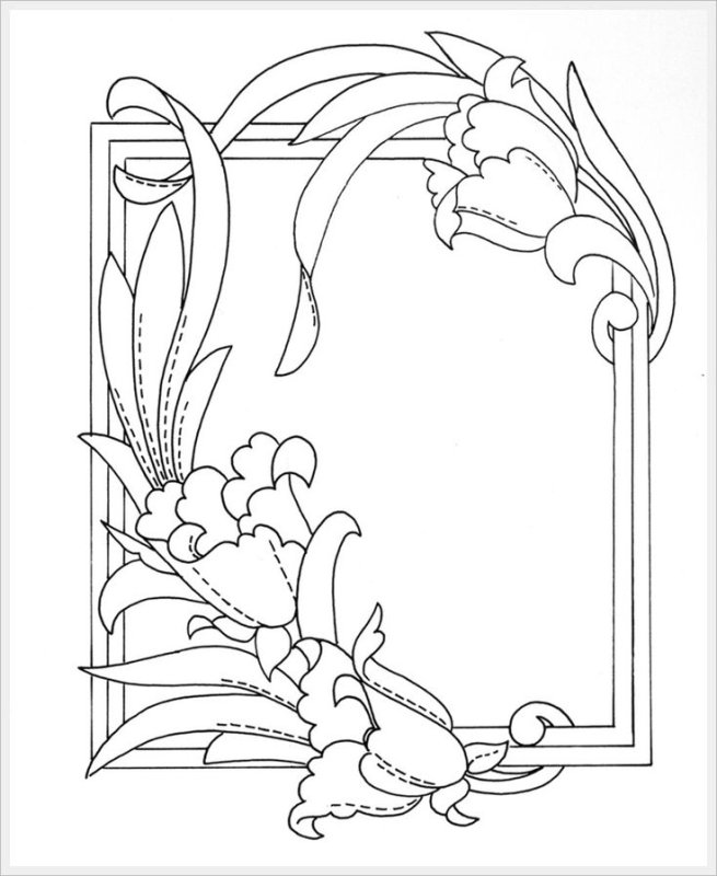 Трафарет для витража на стекле