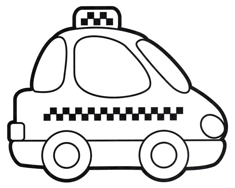 Раскраска для малышей. Машинки