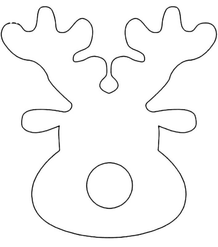 Трафарет "олени"