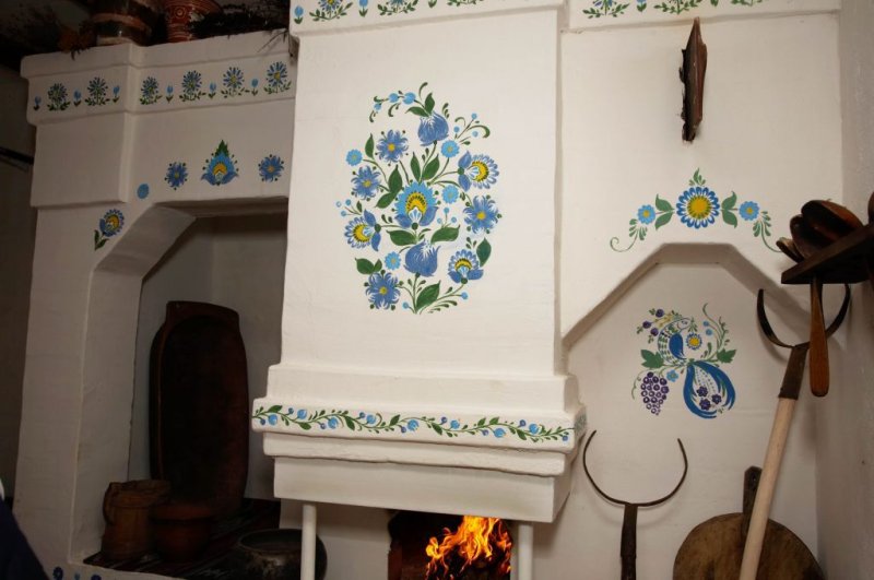 Печка роспись Петриковская