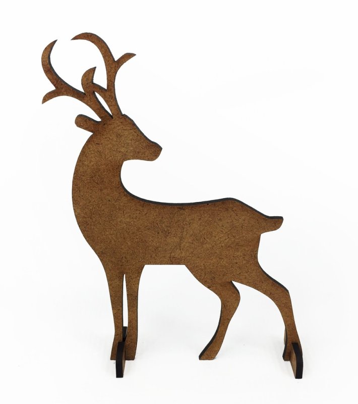 Новогодний олень из картона