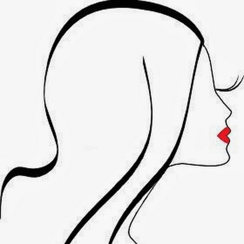 Силуэт женской головы