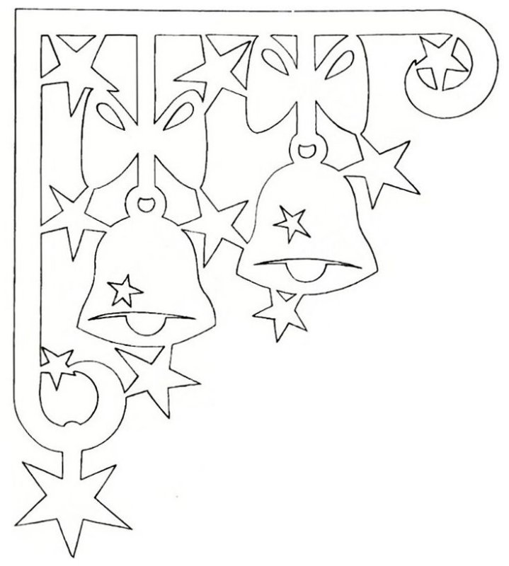Новогодние трафареты на ок