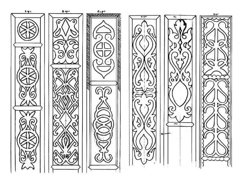 Вектор прорезная резьба по дереву