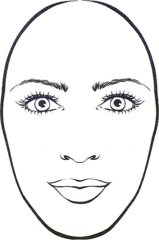 Макет лица
