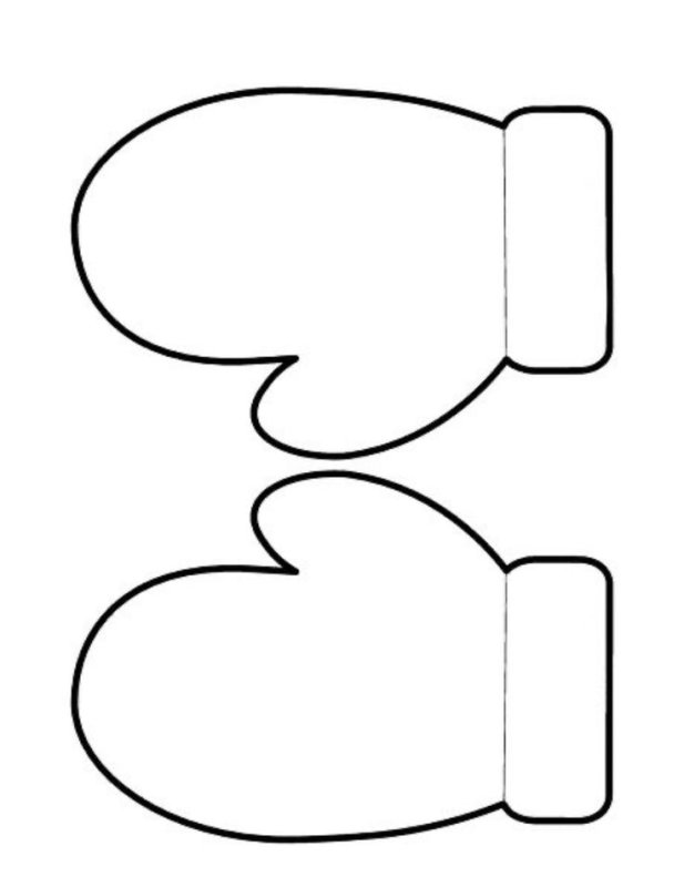 Шаблон варежки