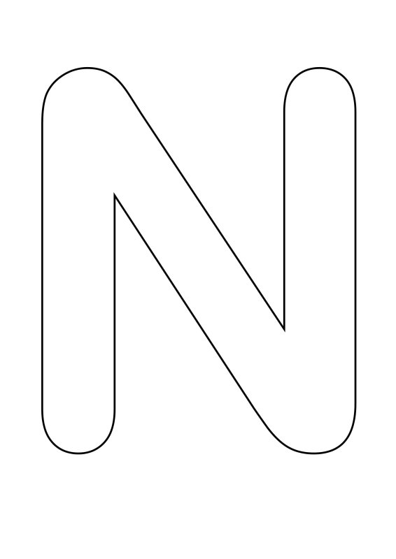 Трафарет английских букв для вырезания