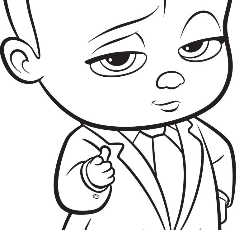 Босс молокосос рисунок карандашом