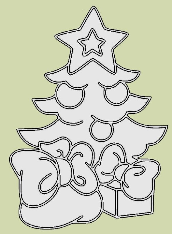 Елка для вырезания