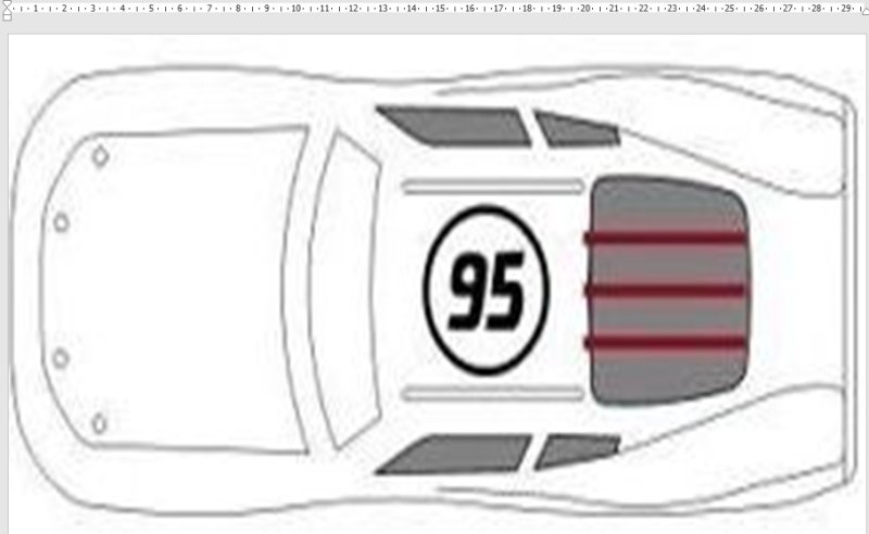 Трафарет машины для торта