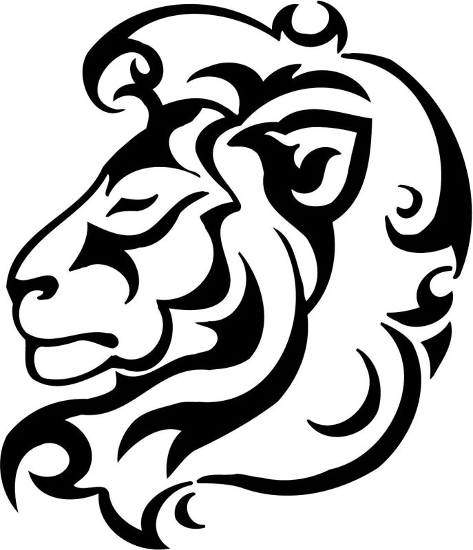 Трафарет Льва для торта