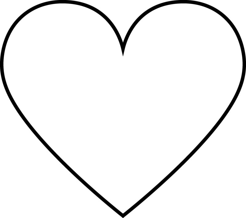 Сердечко контур