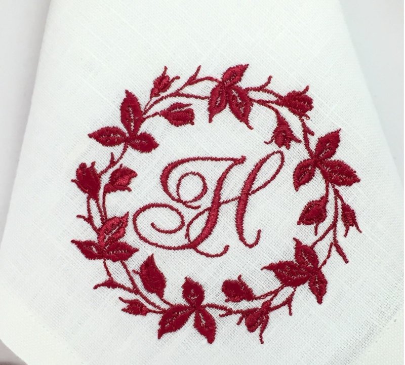 Вышивка инициалов