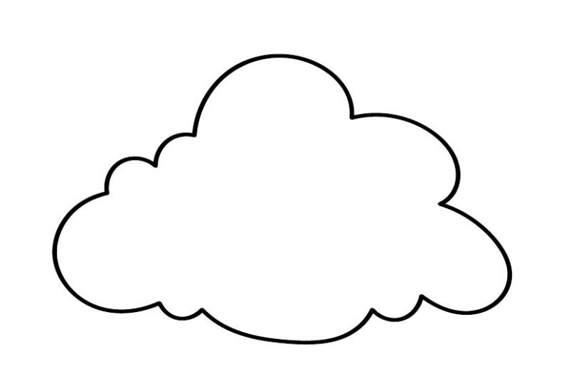 Трафарет облака