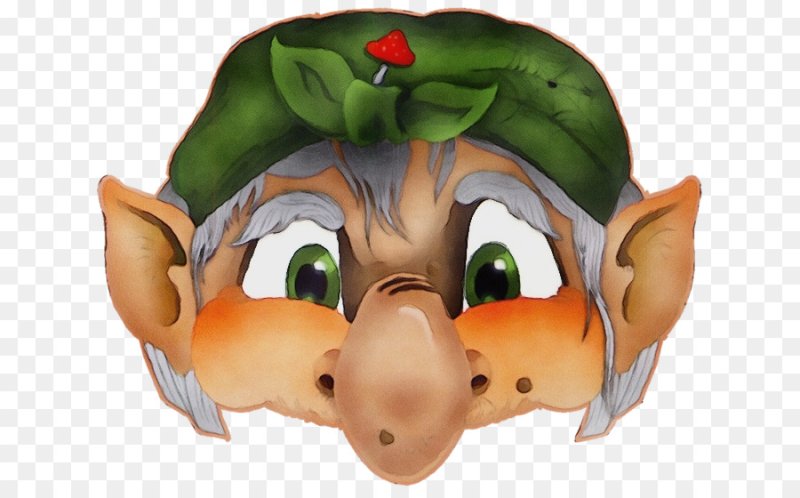 Новогодняя маска бабы яги