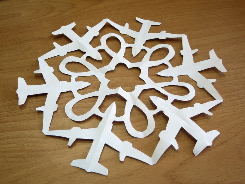 Снежинка для бумажной машины