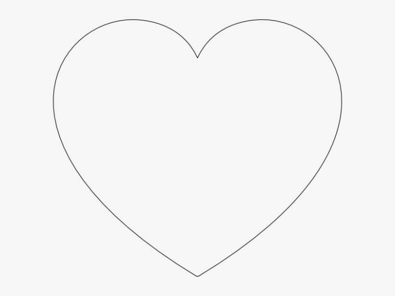 Трафарет сердце пазл
