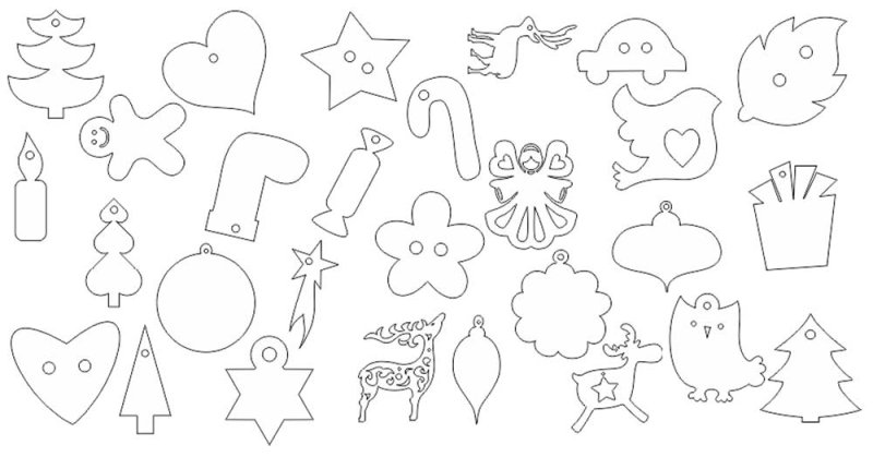 Макет новогодней игрушки