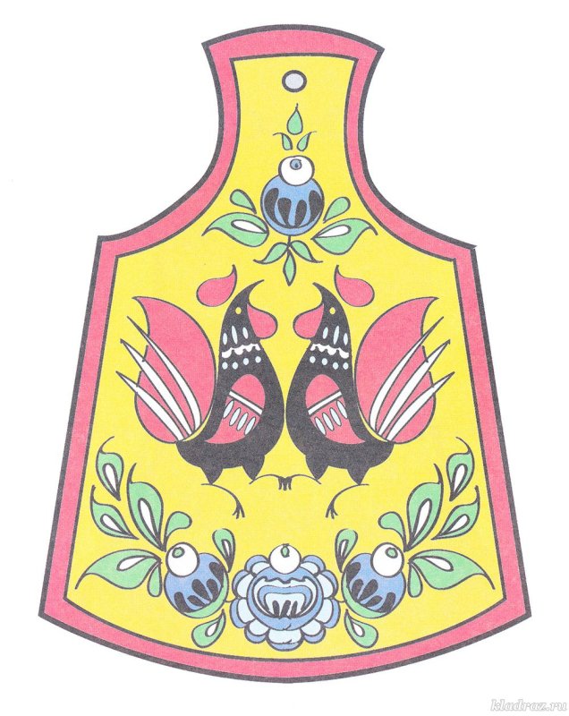 Городецкая роспись досочка