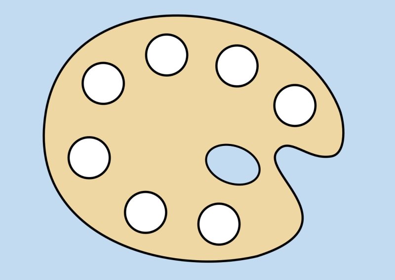 Палитра для рисования для детей