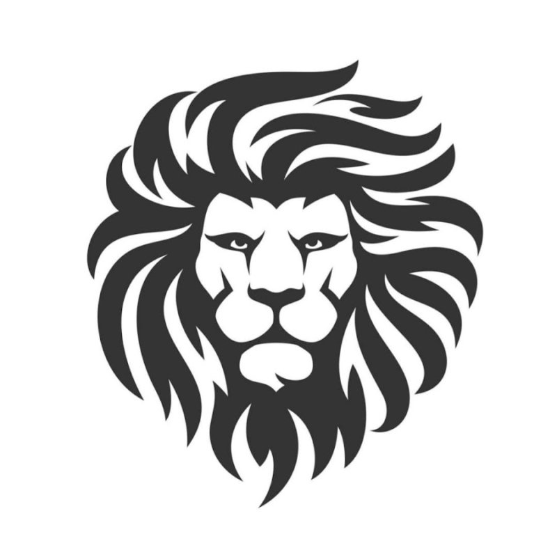 Силуэт головы Льва