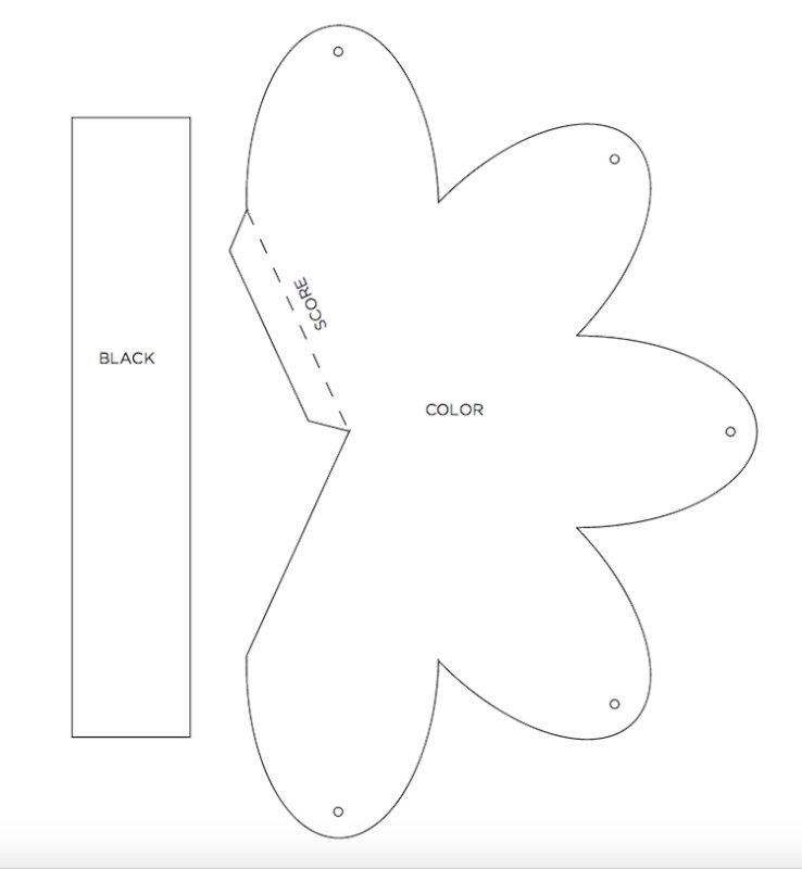 Выкройка фонарика новогоднего