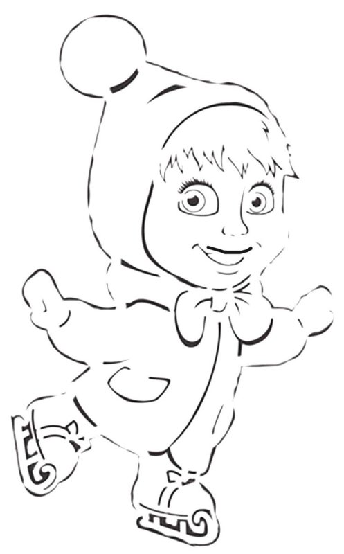 Новогодние трафареты на окна современные мультики