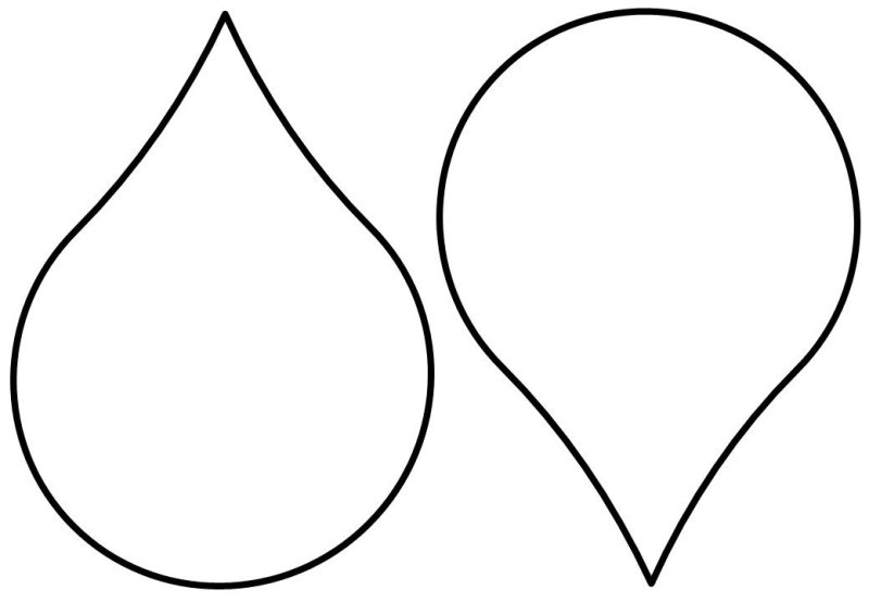 Трафарет капли