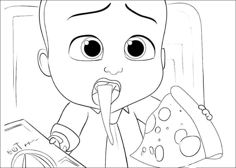 Раскраска босмолокосос