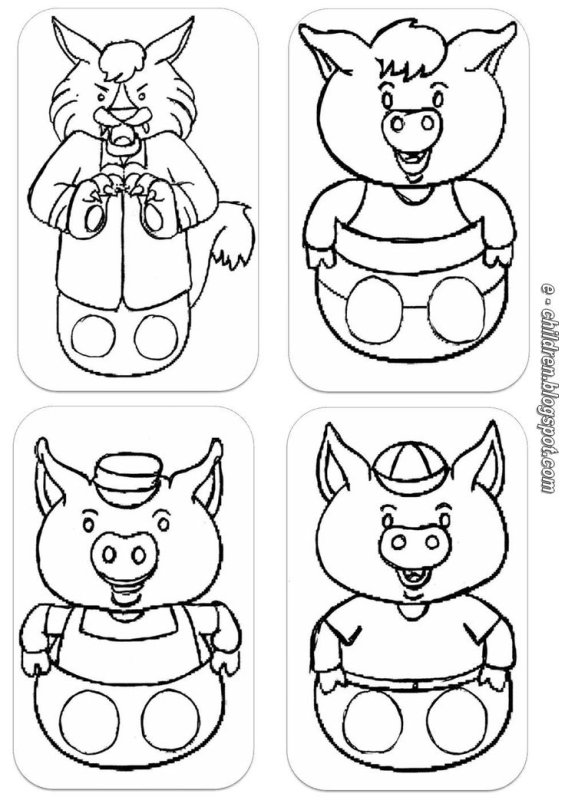 Бумажные пальчиковые куклы