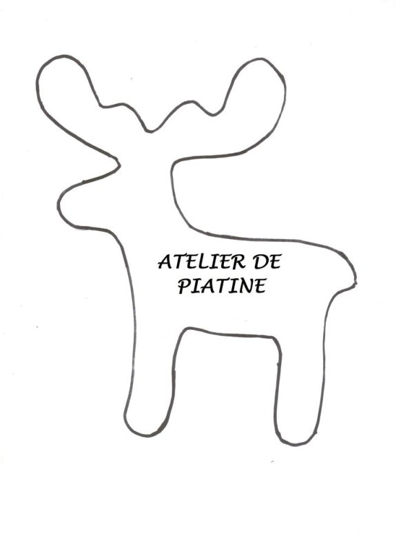 Рождественский олень выкройка