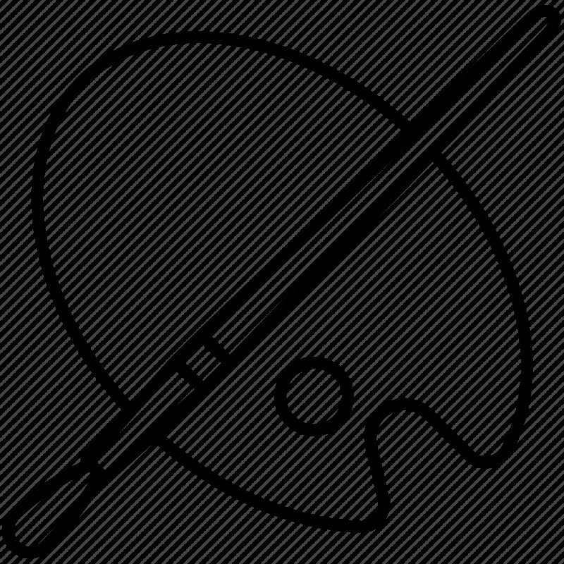 Трафарет палитра художника