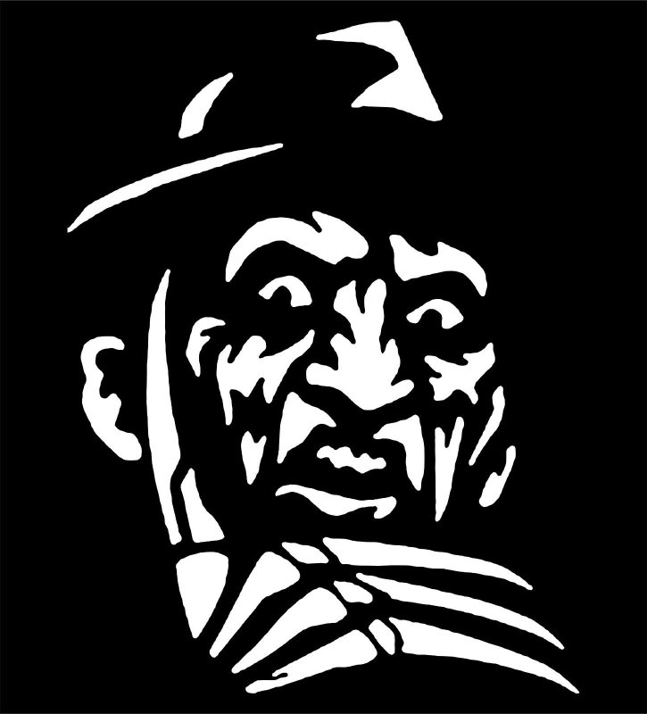 Фредди Крюгер трафарет