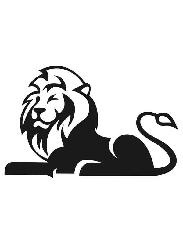 Трафарет Льва для торта