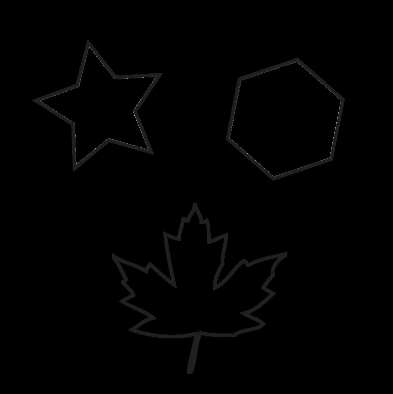 Кленовый лист трафарет для вырезания