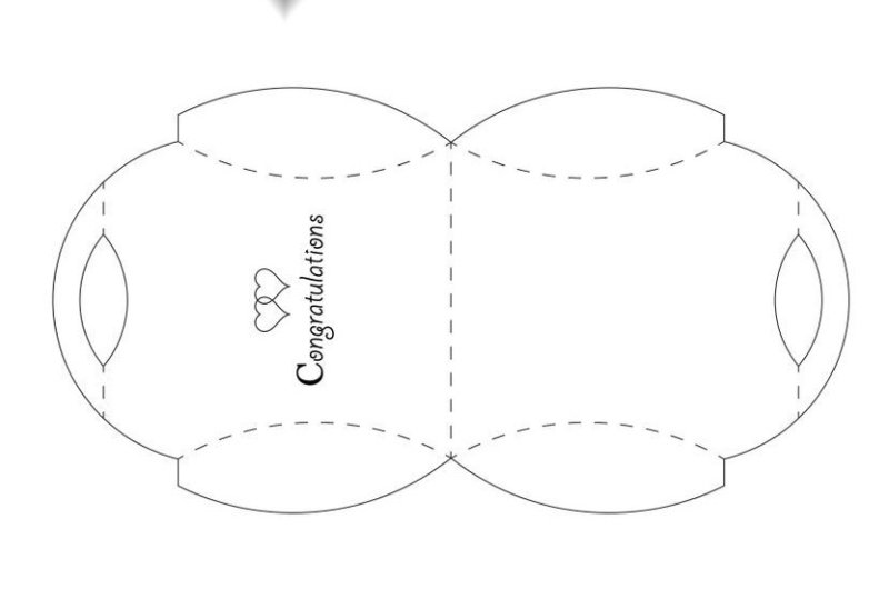 Бонбоньерка шаблон