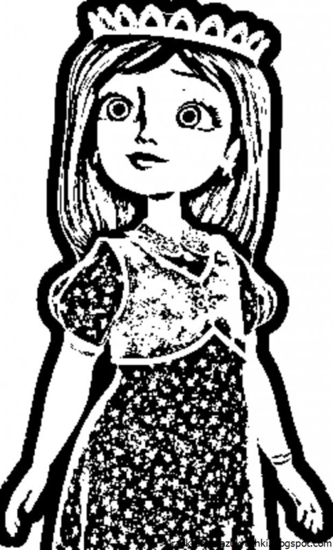 Раскраски для девочек царевны