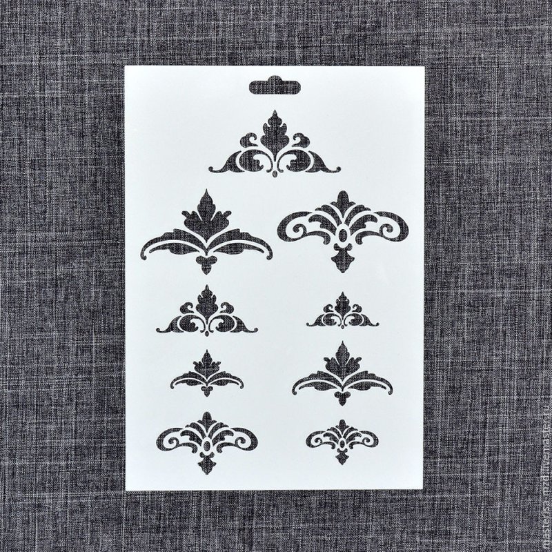 Вензеля для ткани трафареты