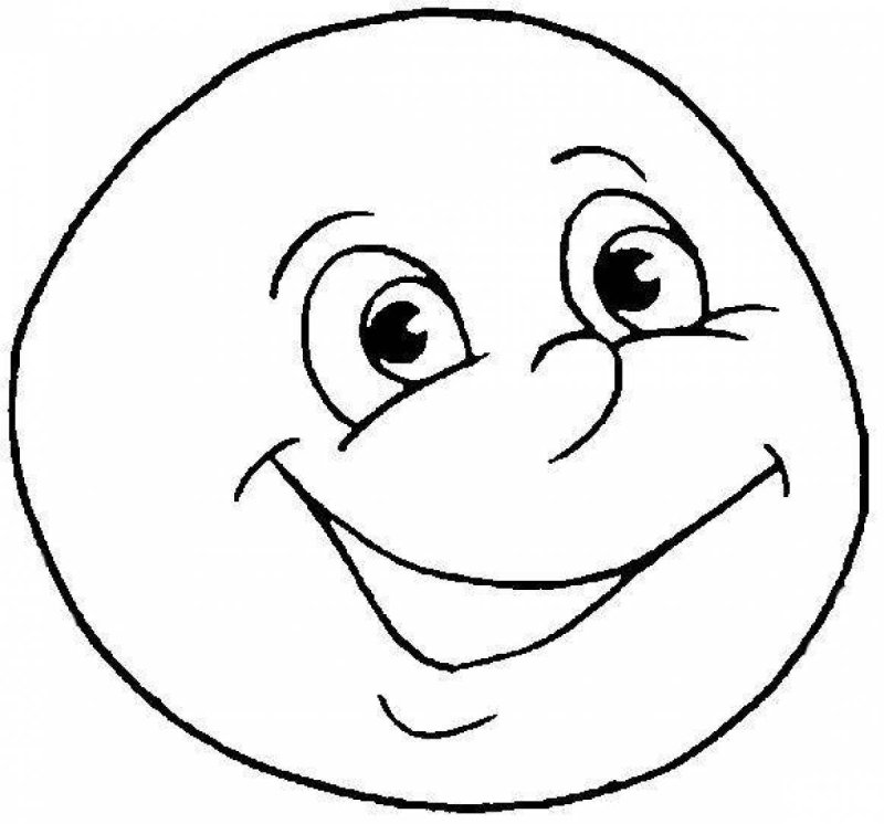 Колобокрасскраска для малышей